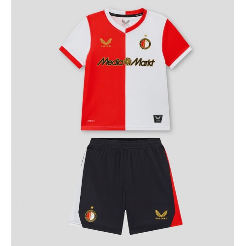 Feyenoord Hemmaställ Barn 2025-26 Kortärmad (+ Korta byxor) Feyenoord Hemmaställ Barn 2025-26 Kortärmad (+ Korta byxor)
